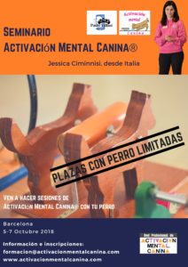 Cartel Seminario Activación Mental Canina