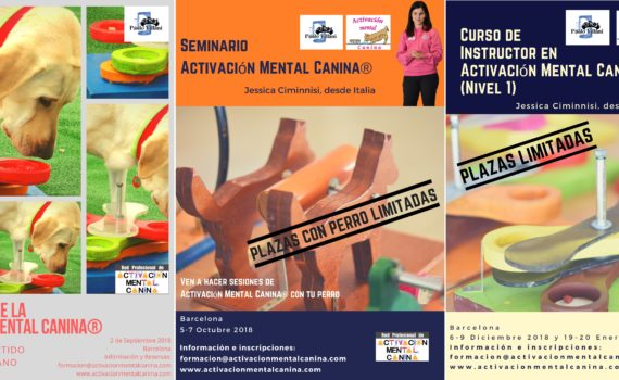 Carteles eventos Activación Mental Canina® 2018