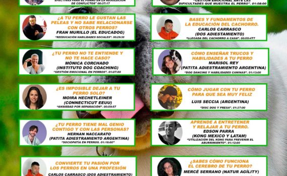 Cartel 1er Congreso Online Internacional de Adiestramiento y Educación Canina
